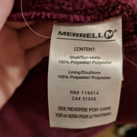 Maroon Merrell button down sweater - Picture 3 of 8